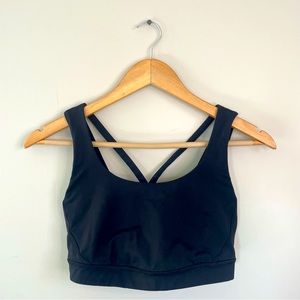 Lululemon Athletica Black Sports Bra Strappy